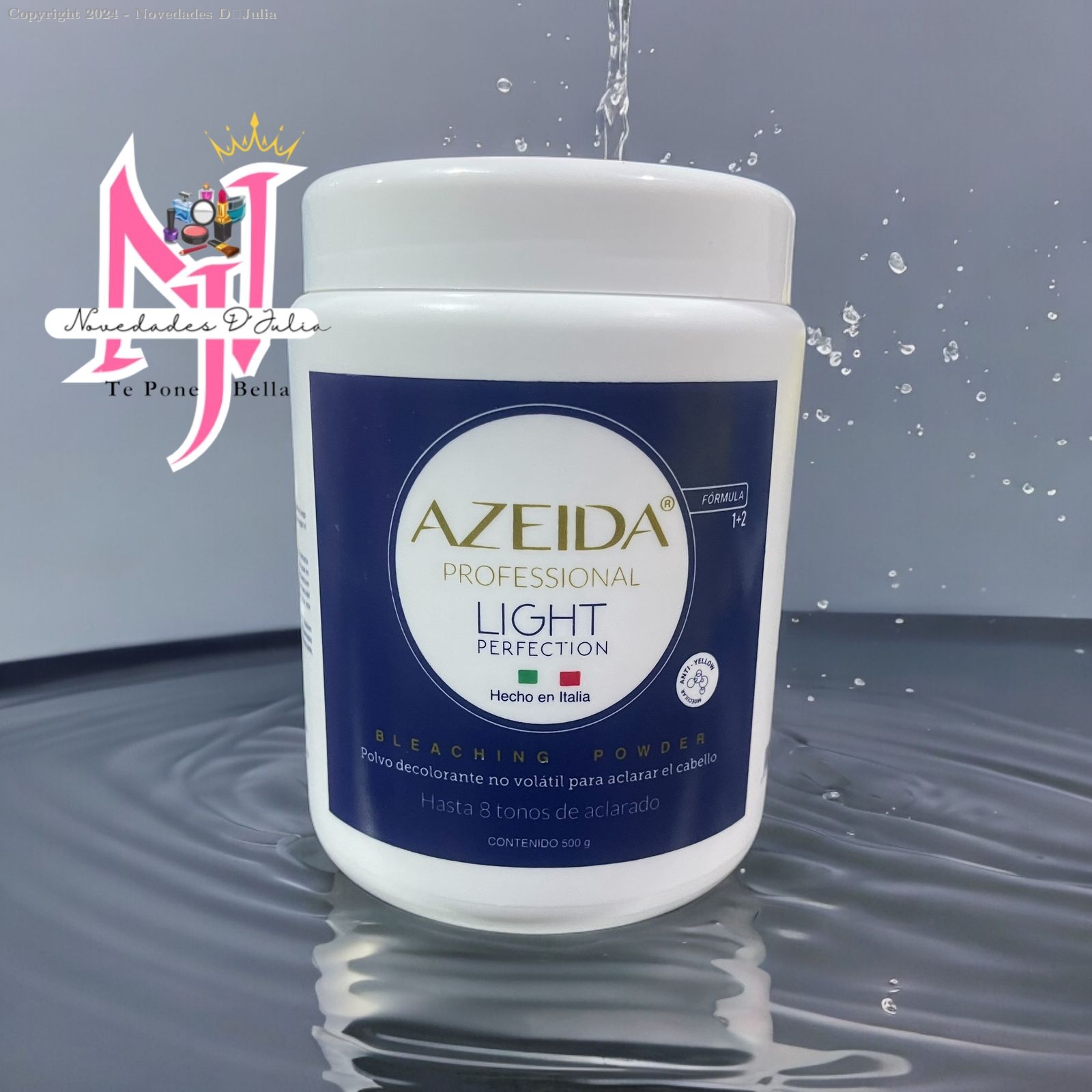 Polvo Decolorante 8 tonos AZEIDA Pote Blancode 500g