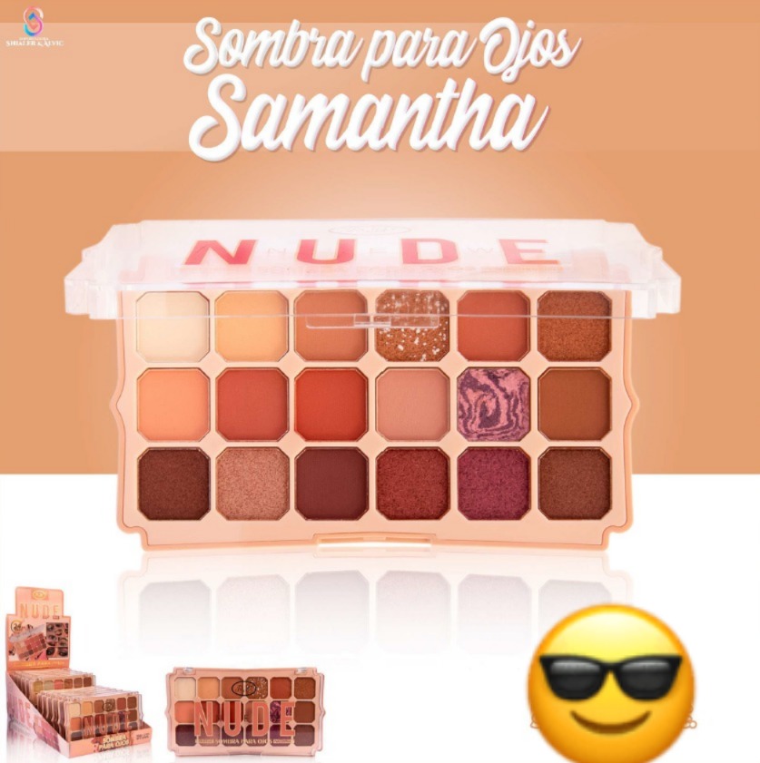 Sombra NUDE X 18 COLORES