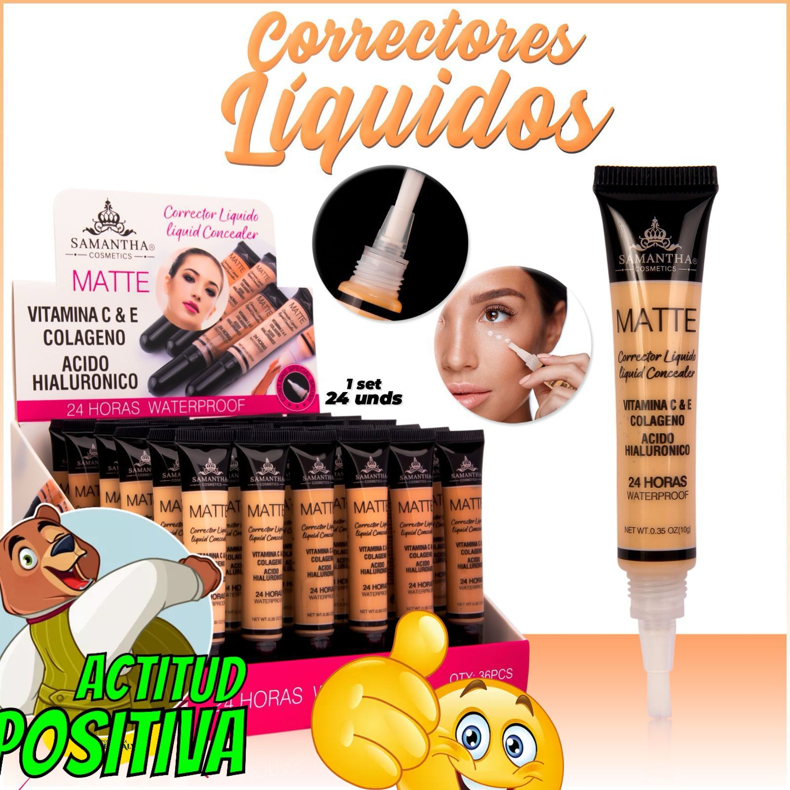 Corrector Líquido SAMANTHA X 36 PCS