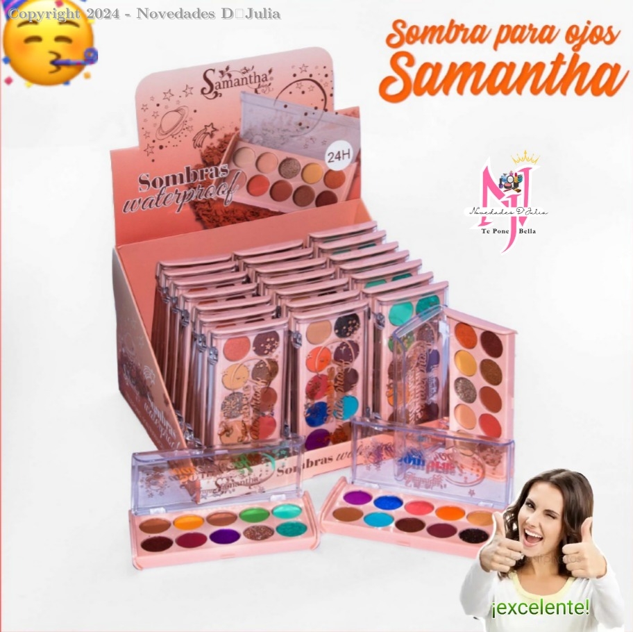 Sombra Glitter x 8 Samantha