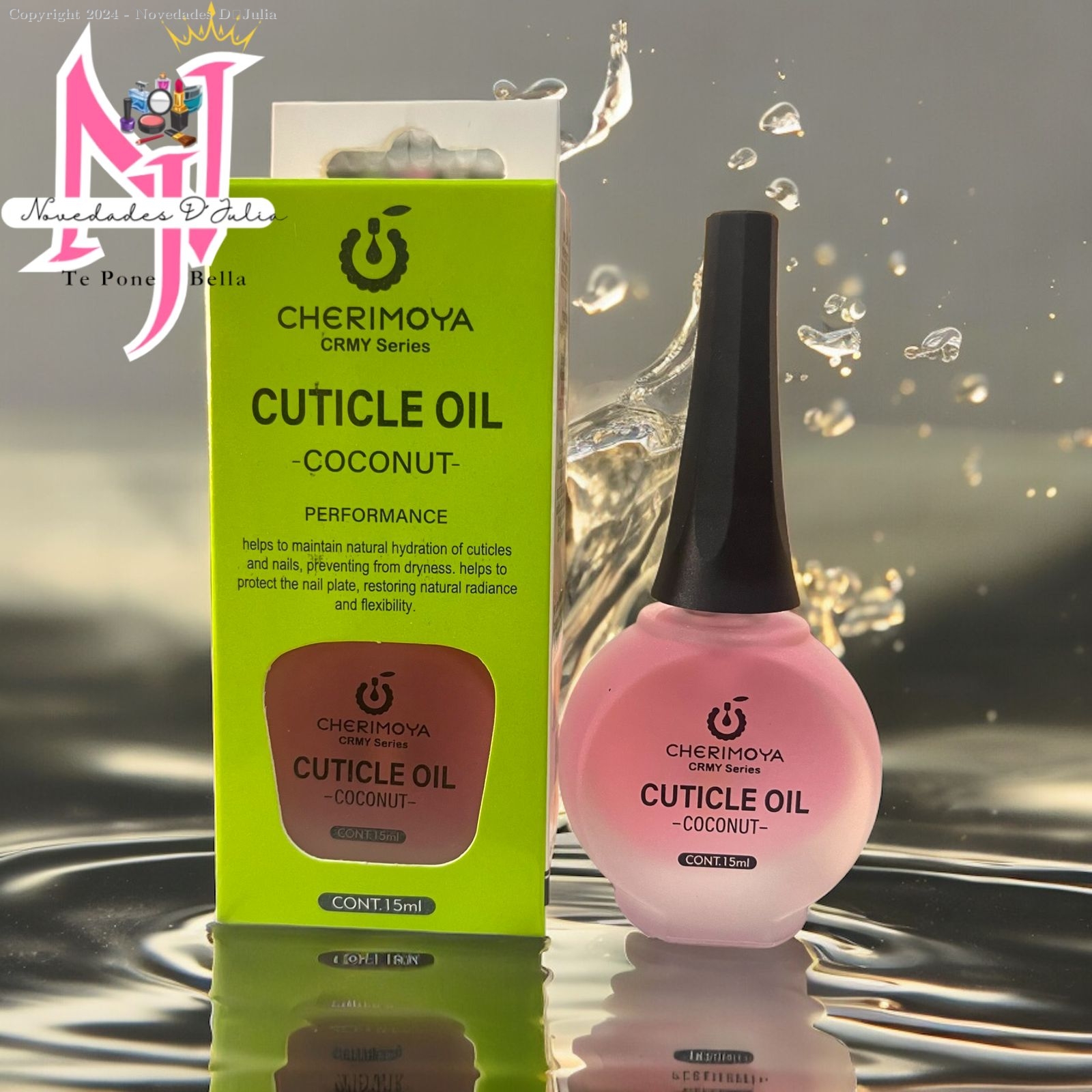 Aceite de Cutícula de Coco de 15ml CHERIMOYA