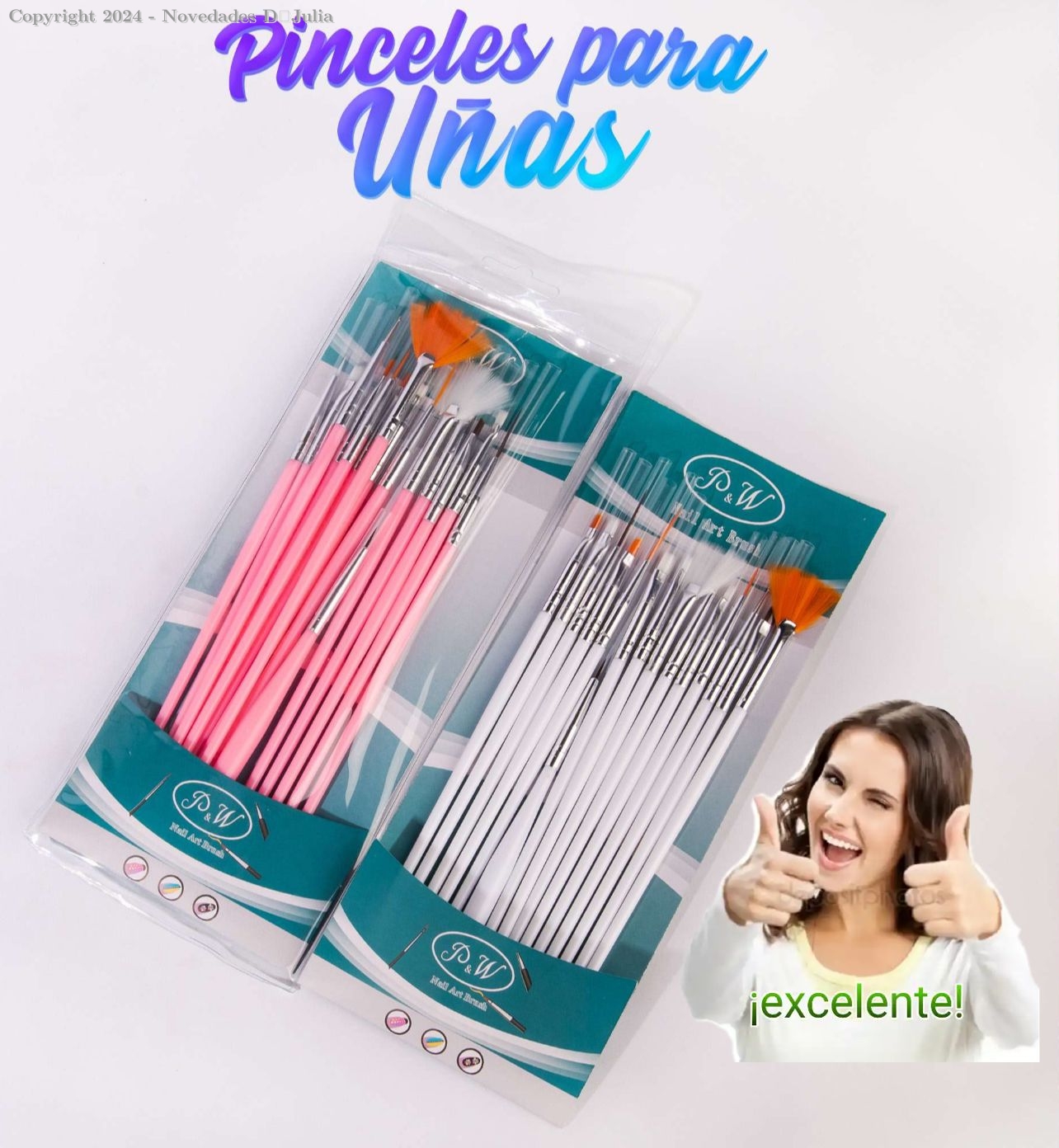 Pinceles Para Uñas X 15