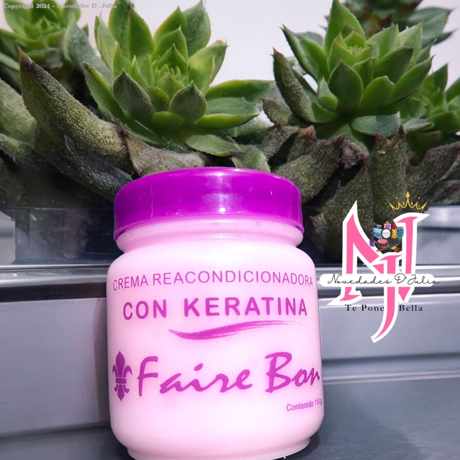 Crema Reacondicionadora Con KERATINA 110g 