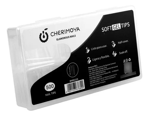 Tips Coffin  Cherimoya Transparente XXL 500 cod 1123