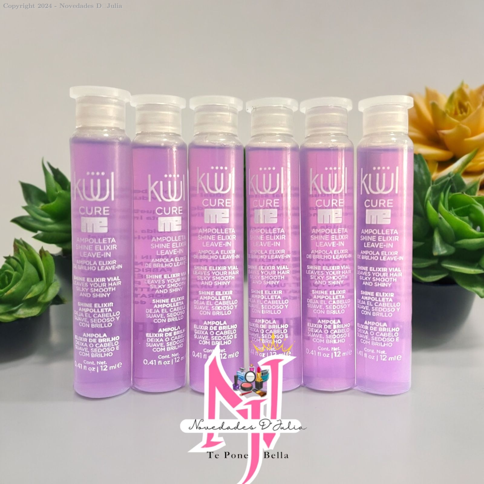 Ampolleta Shine elixer leave-in de 12ml