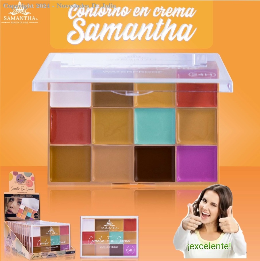 Corrector en Crema X 12 Tonos SAMANTHA